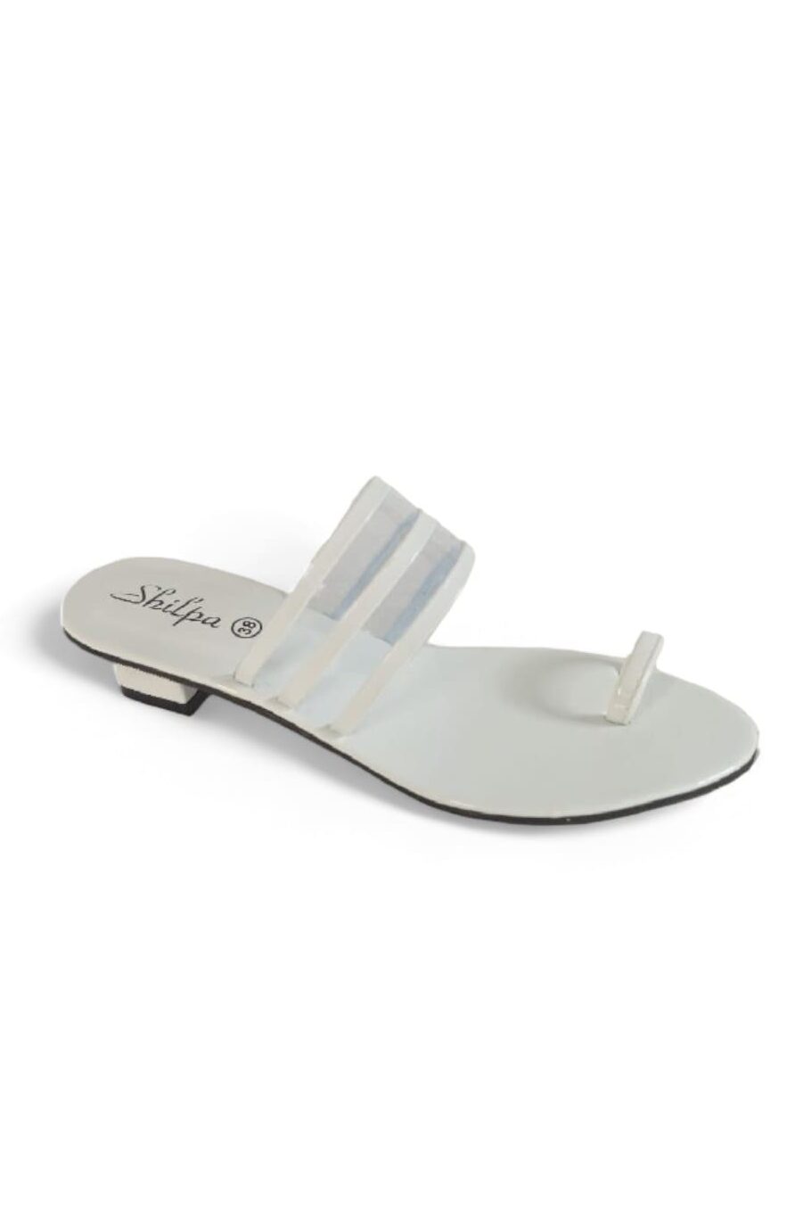 shilpa ladies white heels h029