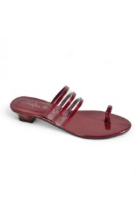 shilpa ladies wine red heels h029