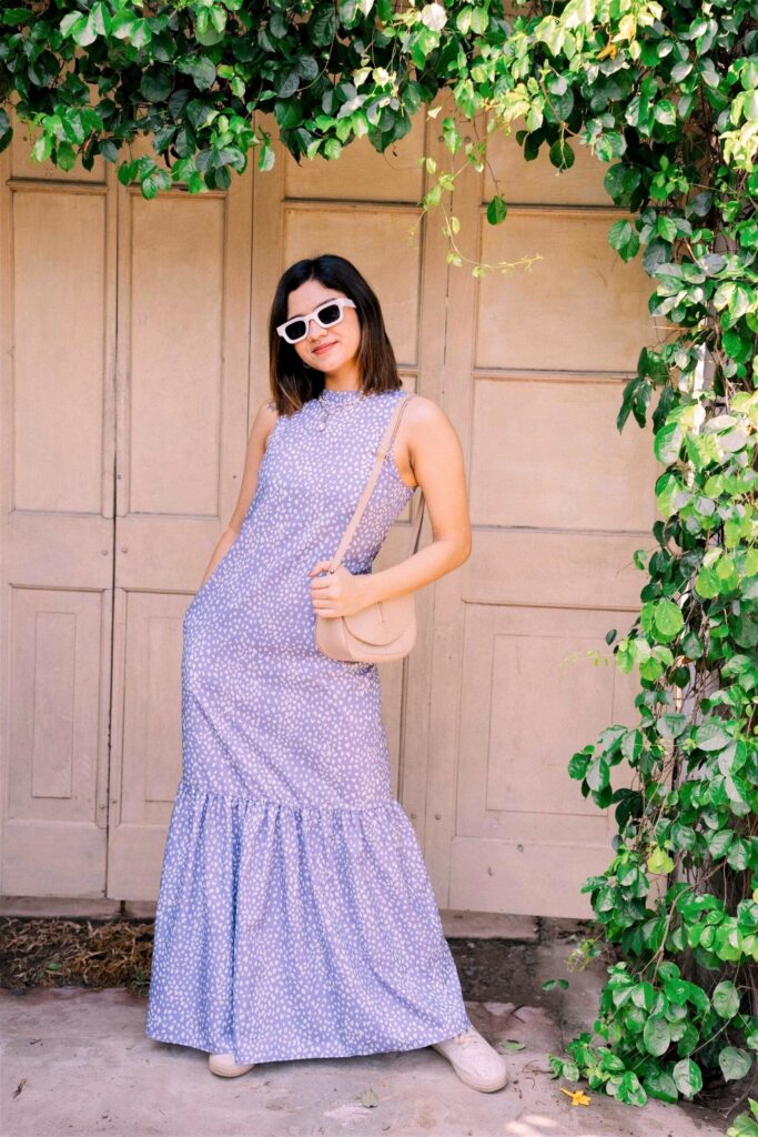 muse ceylon bottom frill purple white maxi dress (2)