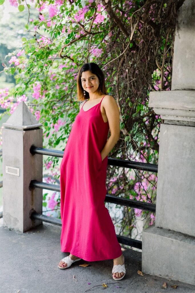 muse ceylon dark pink bohoo maxi dress (1)